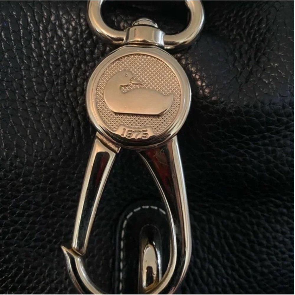 Dooney & Bourke Lucca Black Leather Logo Lock Hobo Bag 🆕 - Picture 7 of 16